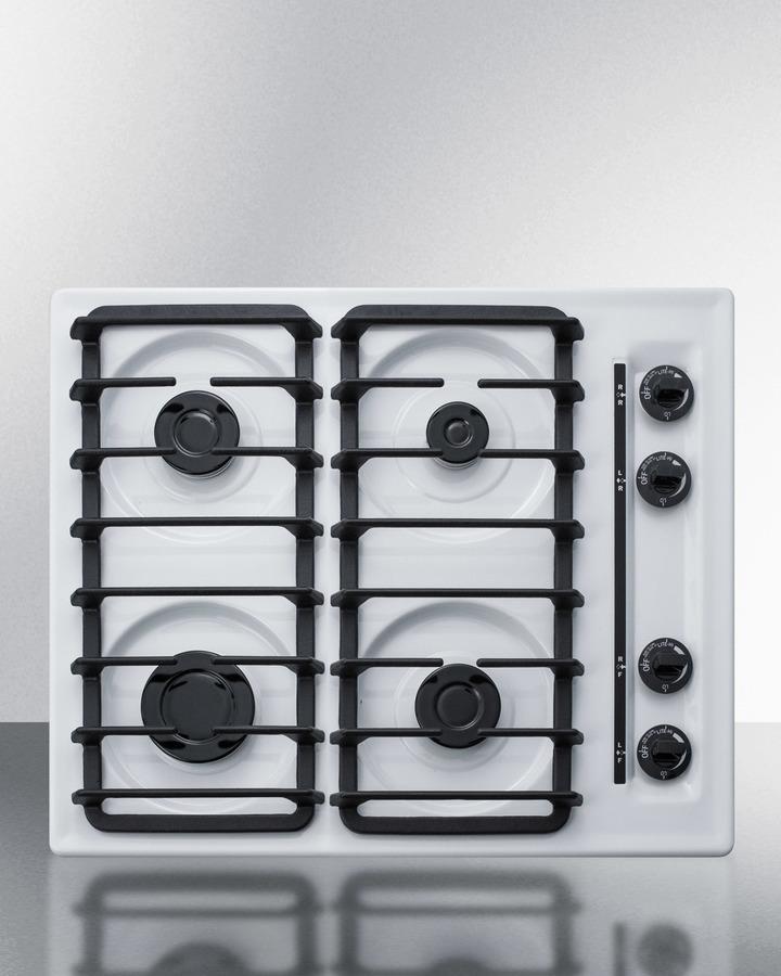 Summit WTL033S 24" Wide 4-burner Gas Cooktop