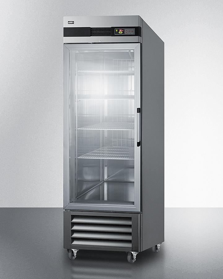 Summit SCR23SSGLH 23 CU.FT. Reach-in Refrigerator