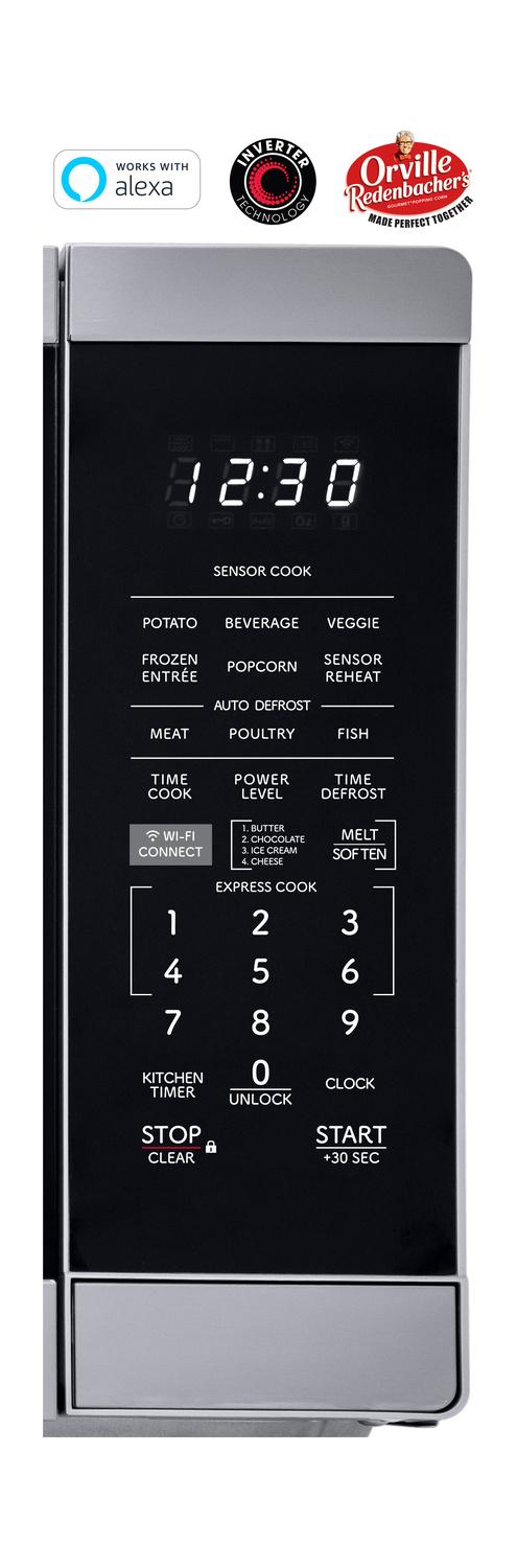 SMC1469KS Sharp 1.4 cu. ft. 1100W Smart Stainless Steel Microwave Oven with Inverter Technology