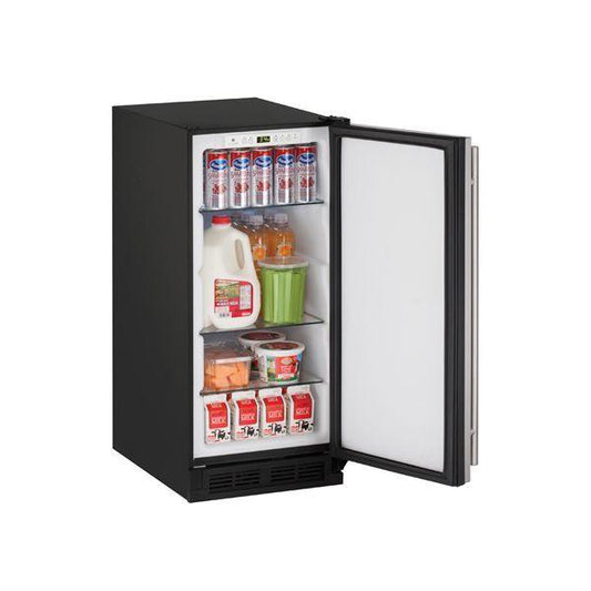 U-Line U1215RS00B 1215r 15" Refrigerator With Stainless Solid Finish (115 V/60 Hz Volts /60 Hz Hz)