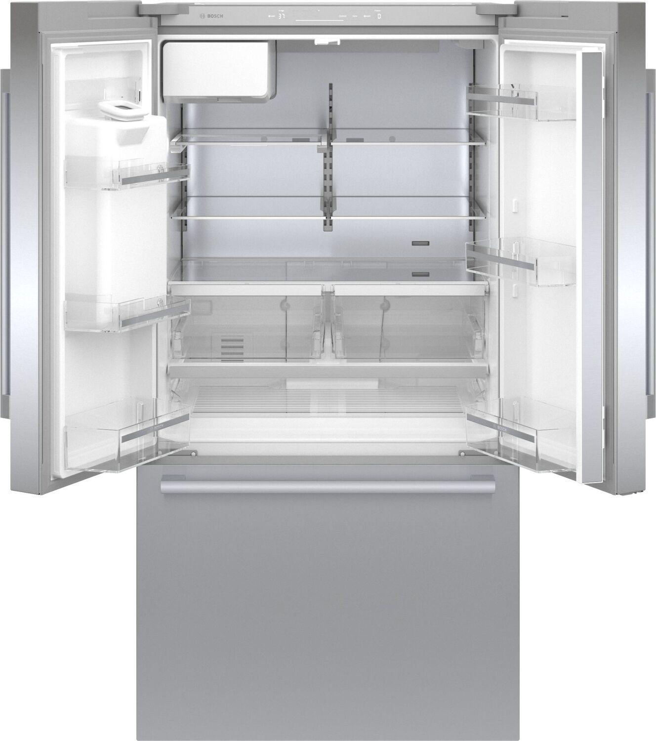 Bosch B36FD50SNS 500 Series French Door Bottom Mount Refrigerator 36" Stainless steel (with anti-fingerprint), Total No Frost