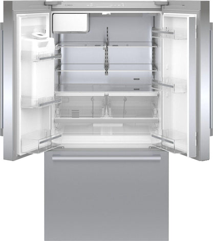 Bosch B36FD50SNS 500 Series French Door Bottom Mount Refrigerator 36" Stainless steel (with anti-fingerprint), Total No Frost