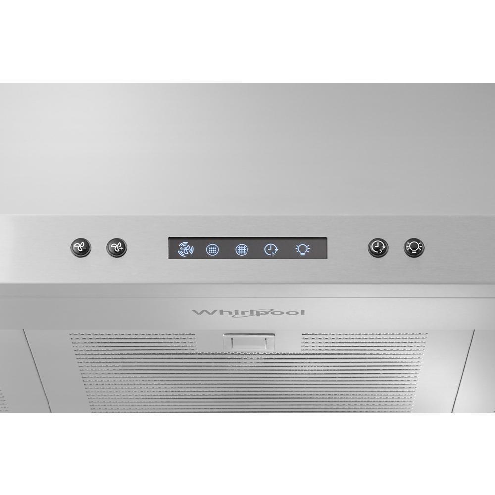 Whirlpool WVW93UC6LS 36" Chimney Wall Mount Range Hood with Dishwasher-Safe Grease Filters