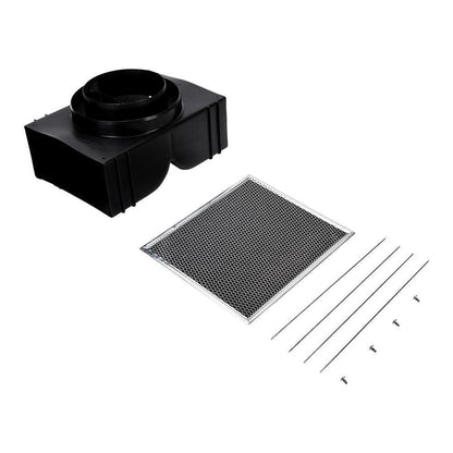 Maytag W11430929 Range Island Hood Recirculation Kit - Silver (Includes Two Charcoal Filters, Four Clips, and One Deflector Damper)