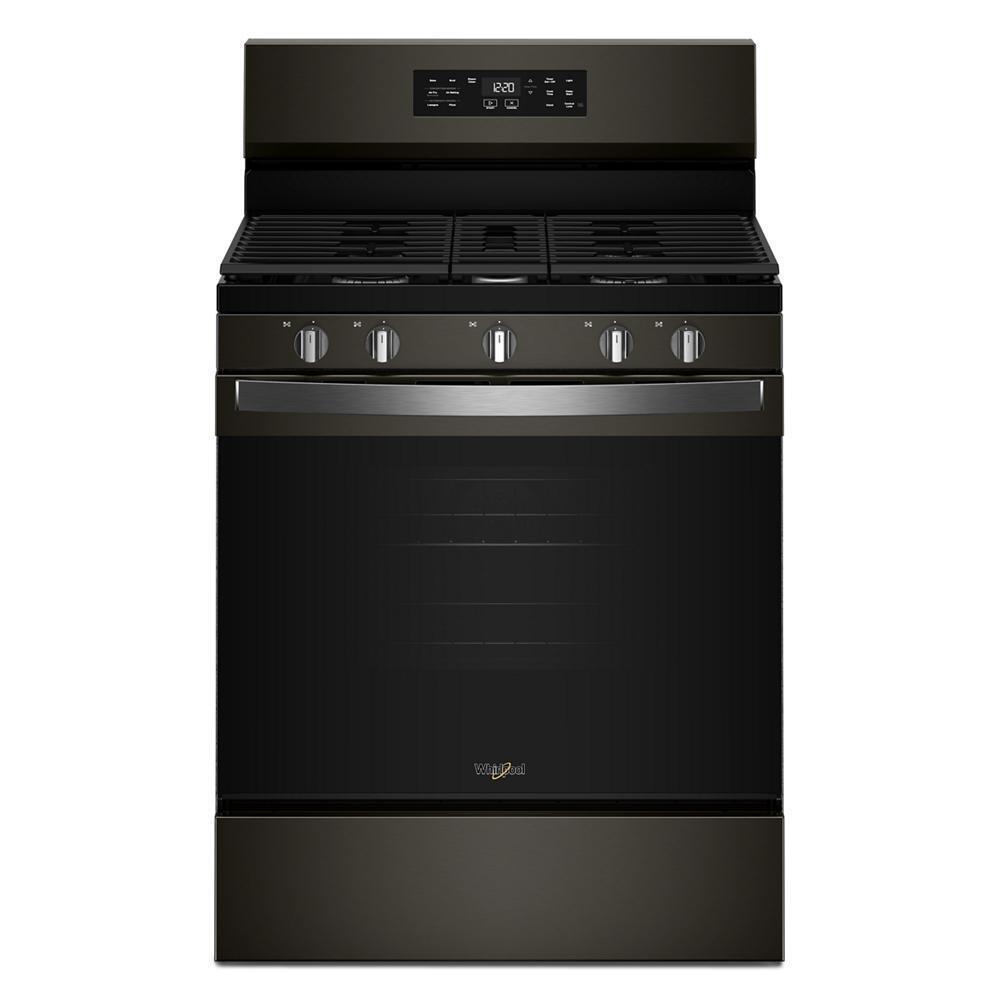 Whirlpool WFGS4530SV 30-inch Gas Range with Air Cooking Technology and Steam Clean