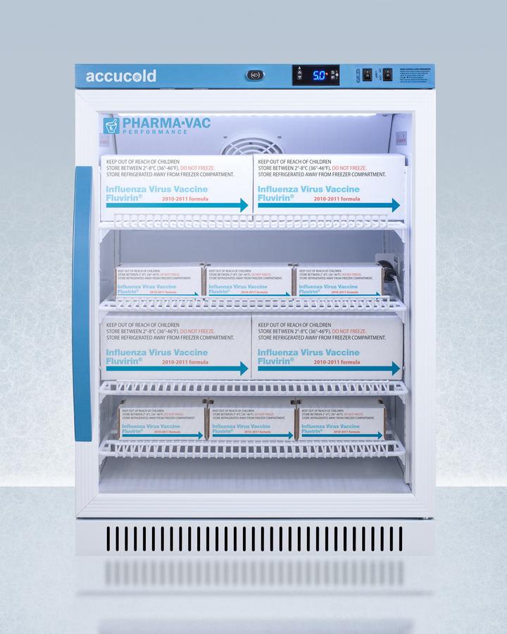 Summit ARG6PV456 6 CU.FT. ADA Height Vaccine Refrigerator, Certified To Nsf/ansi 456 Vaccine Storage Standard