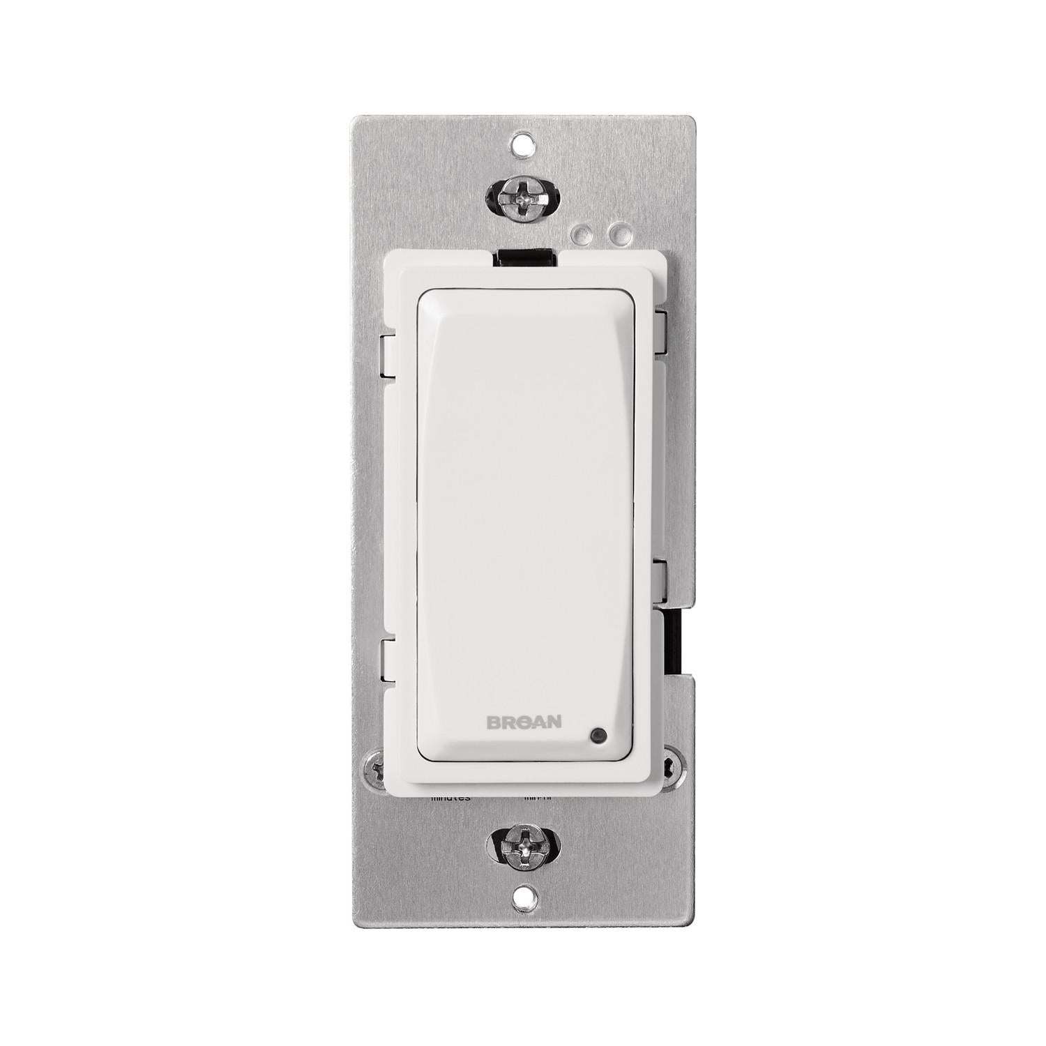 DT100W Broan-NuTone® Exhaust Vent Fan Delay-Off Wall Control/Timer, White