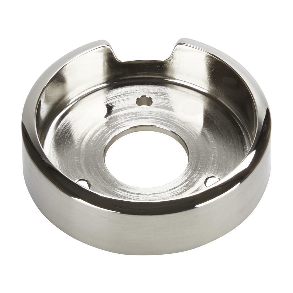Kitchenaid W11317499 JennAir 3-IN D Single Bezel for Rise-Style Commercial Range and Rangetop Oven Knobs - Chrome