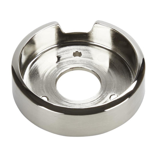 Kitchenaid W11317499 JennAir 3-IN D Single Bezel for Rise-Style Commercial Range and Rangetop Oven Knobs - Chrome