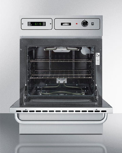 Summit TEM755BKW 24" Wide Electric Wall Oven, 115v