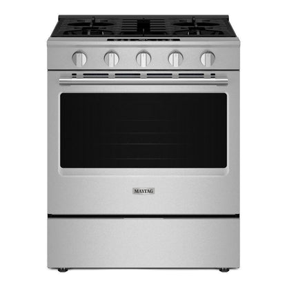 Maytag MSGS7030SZ 30-Inch Wide Slide-In Gas Range with Grill Mode and No Preheat Air Fry - 5.0 Cu. Ft.