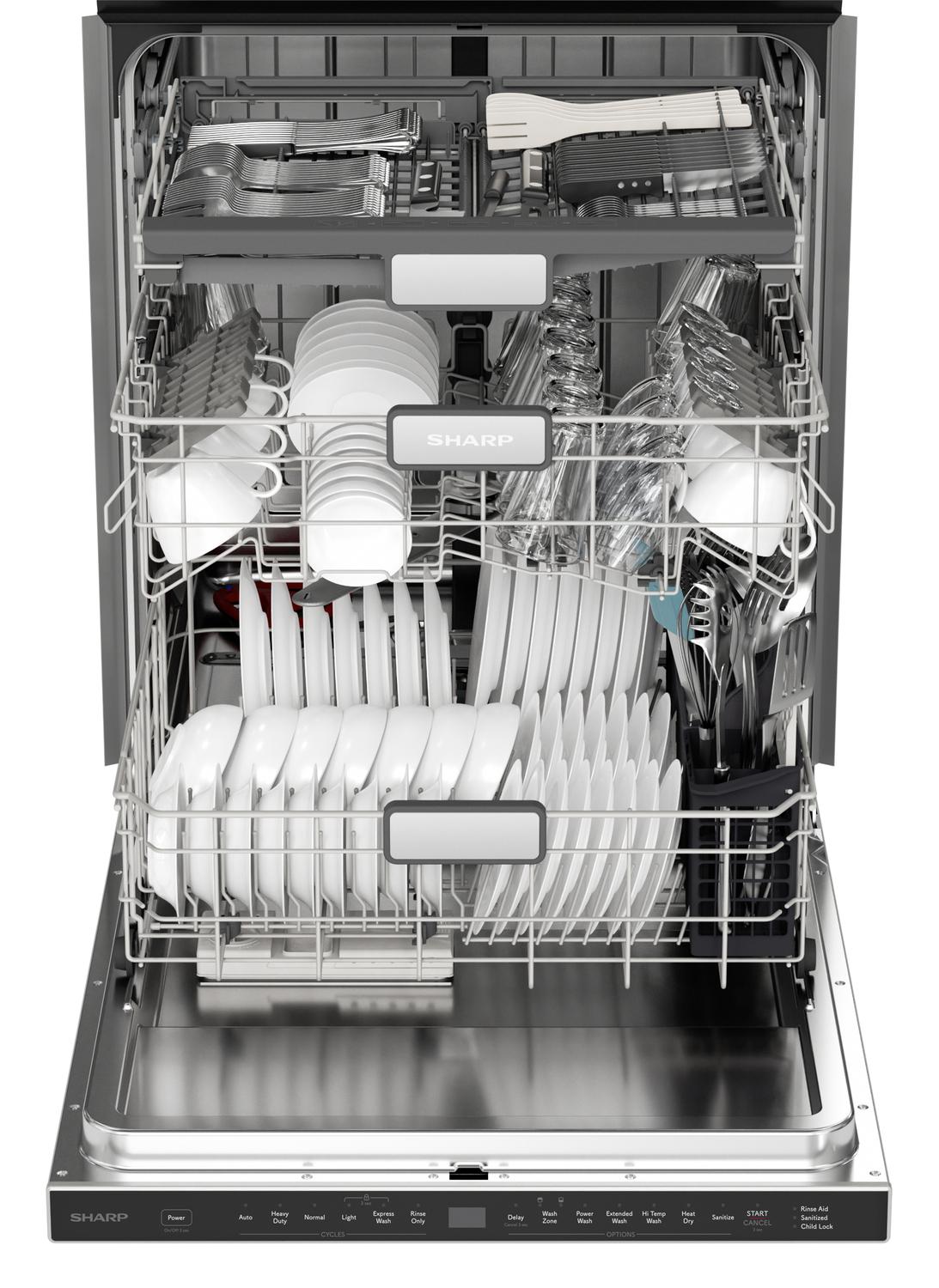 SDW6726MS Sharp 24 in. Stainless Steel 47dB Dishwasher