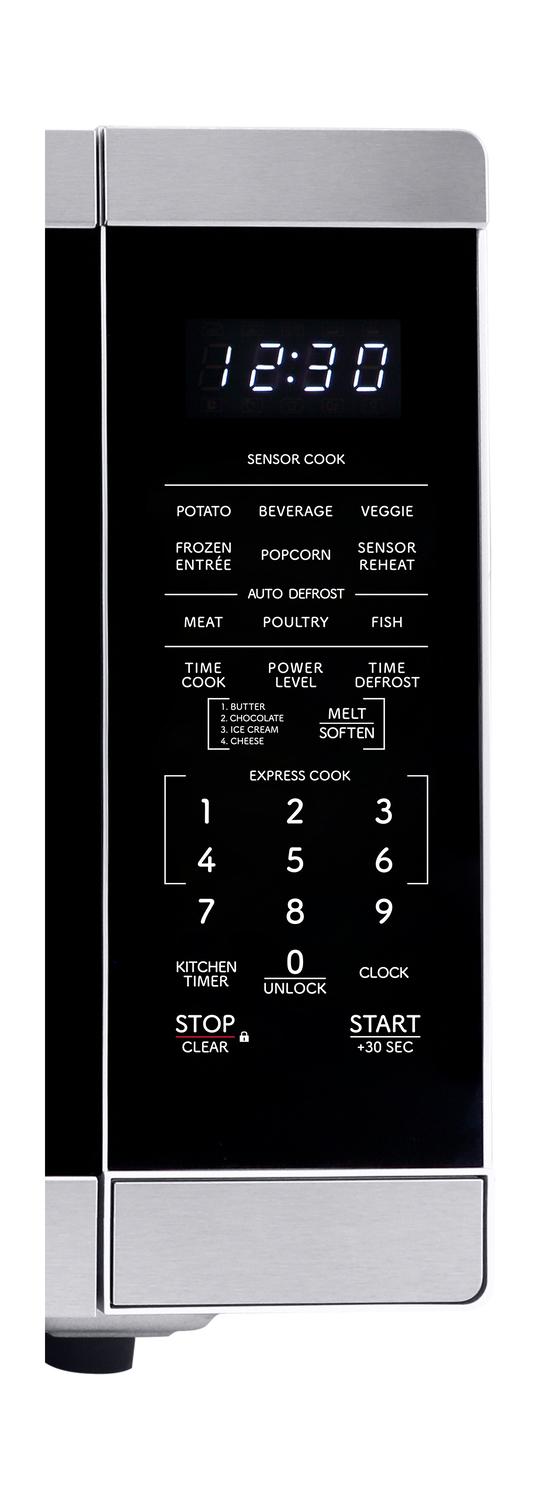 SMC1465KM Sharp 1.4 cu. ft. 1100W Stainless Steel Countertop Microwave Oven with Inverter Technology