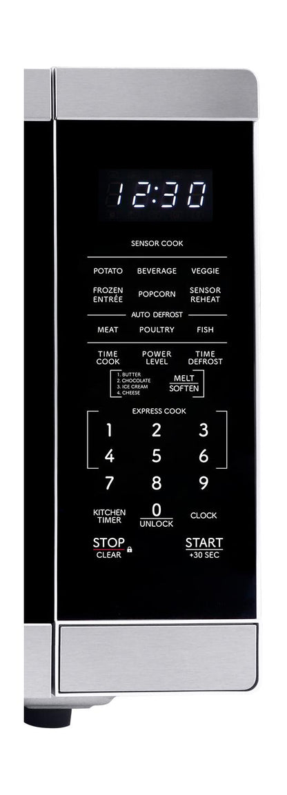 SMC1465KM Sharp 1.4 cu. ft. 1100W Stainless Steel Countertop Microwave Oven with Inverter Technology
