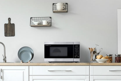 SMC0761KS Sharp 0.7 cu. ft. 700W Stainless Steel Countertop Microwave Oven