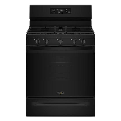 Whirlpool WFGS4530SB 30-inch Gas Range with Air Cooking Technology and Steam Clean