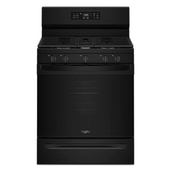 Whirlpool WFGS4530SB 30-inch Gas Range with Air Cooking Technology and Steam Clean