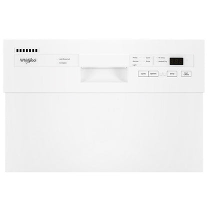 Whirlpool WDPS5118PW Small-Space Compact Dishwasher with Stainless Steel Tub