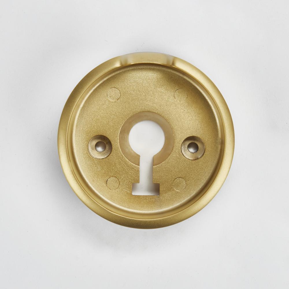 Kitchenaid W11316873 JennAir 3-IN D Single Bezel for Rise-Style Commercial Range and Rangetop Burner Griddle Knobs - Brass