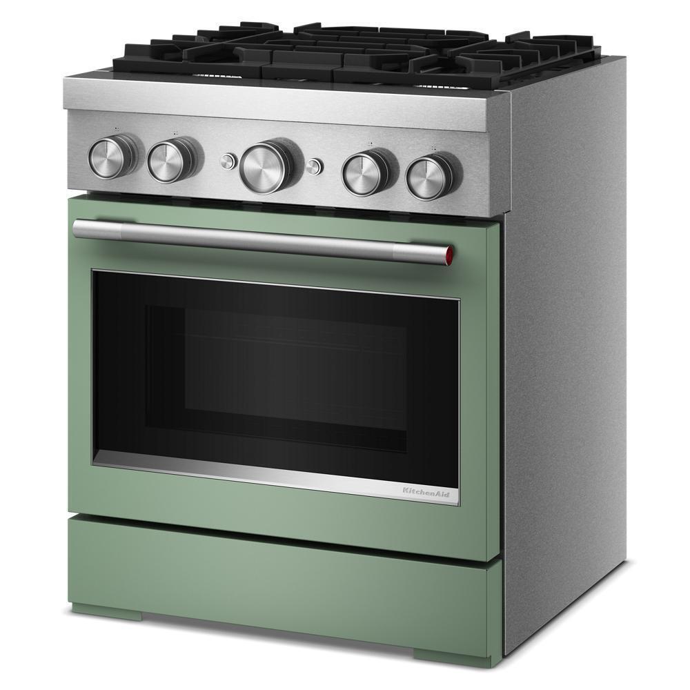Kitchenaid KFDS930SDC 30-Inch 4 Burner Commercial-Style Dual Fuel Range with No Preheat Air Fry Mode