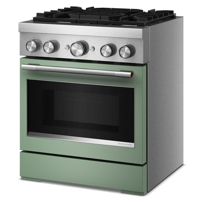Kitchenaid KFDS930SDC 30-Inch 4 Burner Commercial-Style Dual Fuel Range with No Preheat Air Fry Mode