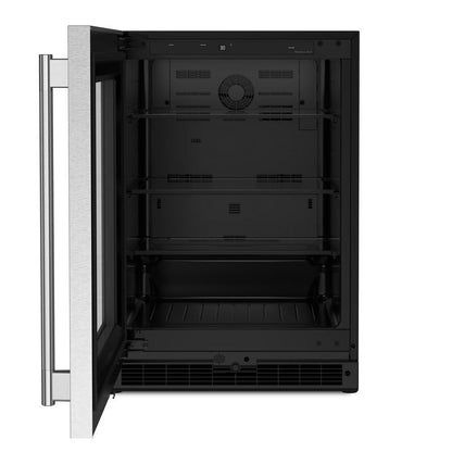 Kitchenaid KURL324SSB 24" Undercounter Refrigerator with Glass Door
