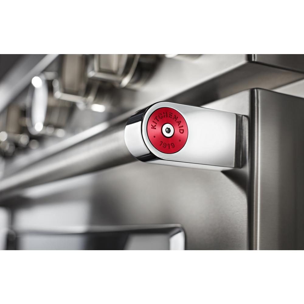 W11368841RE KitchenAid Commercial-Style Range Handle Medallion Kit - Red (Includes Two Medallions, Screws, and One 1/8-IN Hex Wrench)