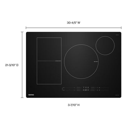 Maytag MCIT8030SB 30-Inch Wide Induction Cooktop with Power Boost