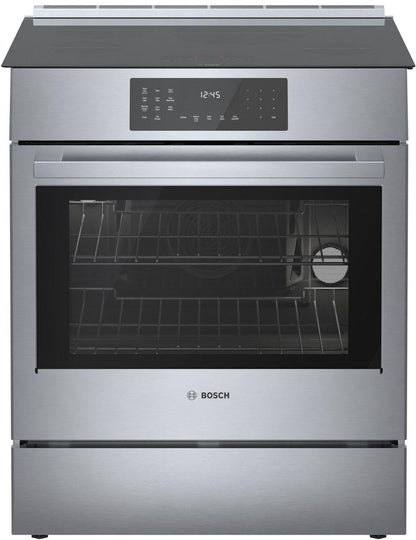 Bosch HII8057U 800 Series, Induction slide-in range, 30'', Stainless steel