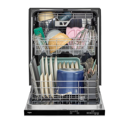 Whirlpool WDPS7024RZ Eco Series Quiet Dishwasher with a washing 3rd Rack & Water Repellent Silverware Basket
