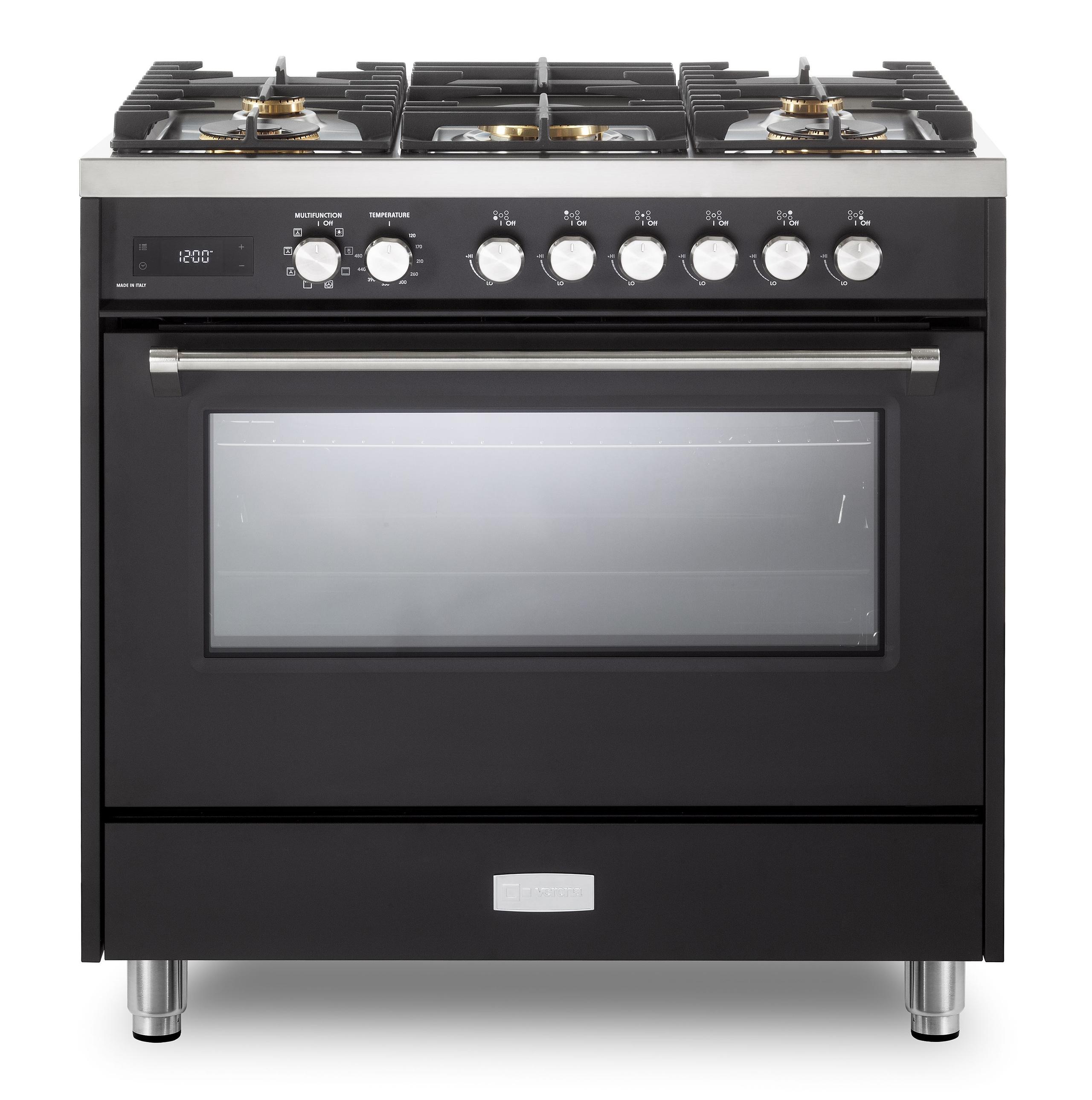 VUFSGE365E Verona Ultima 36" Dual Fuel Range - Matte Black