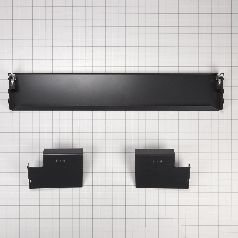 Kitchenaid W10663562 36" Refrigerator Armoire Style Door Panel Kit, Obsidian, includes (1) grille assembly, (2) grille bracket assembly
