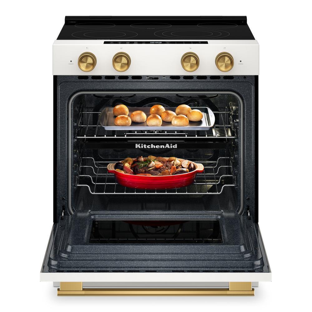 Kitchenaid KSES530SPL 5.3 Cu. Ft. Smart Slide-in Electric Range with Two Even-Heat™ Hyper Elements and Convection Cooking Modes