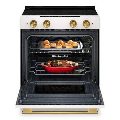 Kitchenaid KSES530SPL 5.3 Cu. Ft. Smart Slide-in Electric Range with Two Even-Heat™ Hyper Elements and Convection Cooking Modes