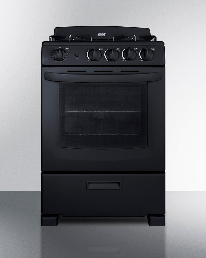 Summit RG2402B 24" Wide Gas Range