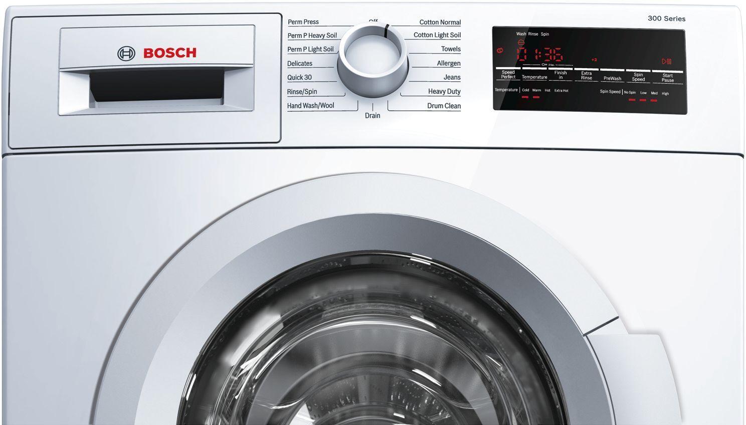 300 Series Washer - 208/240V, Cap. 2.2 cu.ft., 15 Cyc.,1,400 RPM, 54 dBA White/Door, ENERGY STAR