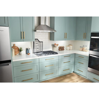 Whirlpool WCGK5036PS 36-inch Gas Cooktop with EZ-2-Lift™ Hinged Cast-Iron Grates