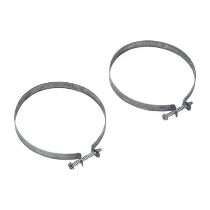 Whirlpool 4396008RP 4" Stainless Steel Dryer Vent Hose Clamps with Phillips/hex head screw - 2 pack