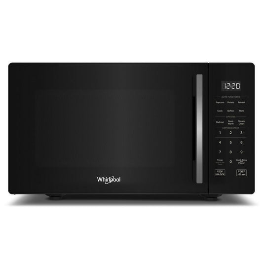 Whirlpool WMCS3019RB 0.9 cu. ft. Black Countertop Microwave With Steam Clean - 900 watt