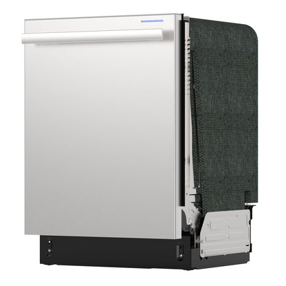 Sharp SDY6748SNS 24" Top Control Stainless Steel Handle 47 dBA Dishwasher with Auto Door Open