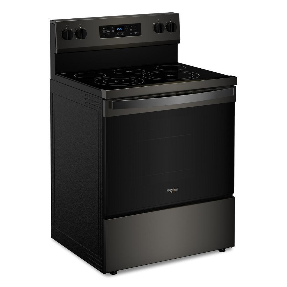 Whirlpool WFES5030RV 30-inch Energy Star Electric Range with Air Cooking Technology, No Preheat Air Fry and Air Baking and Self Clean