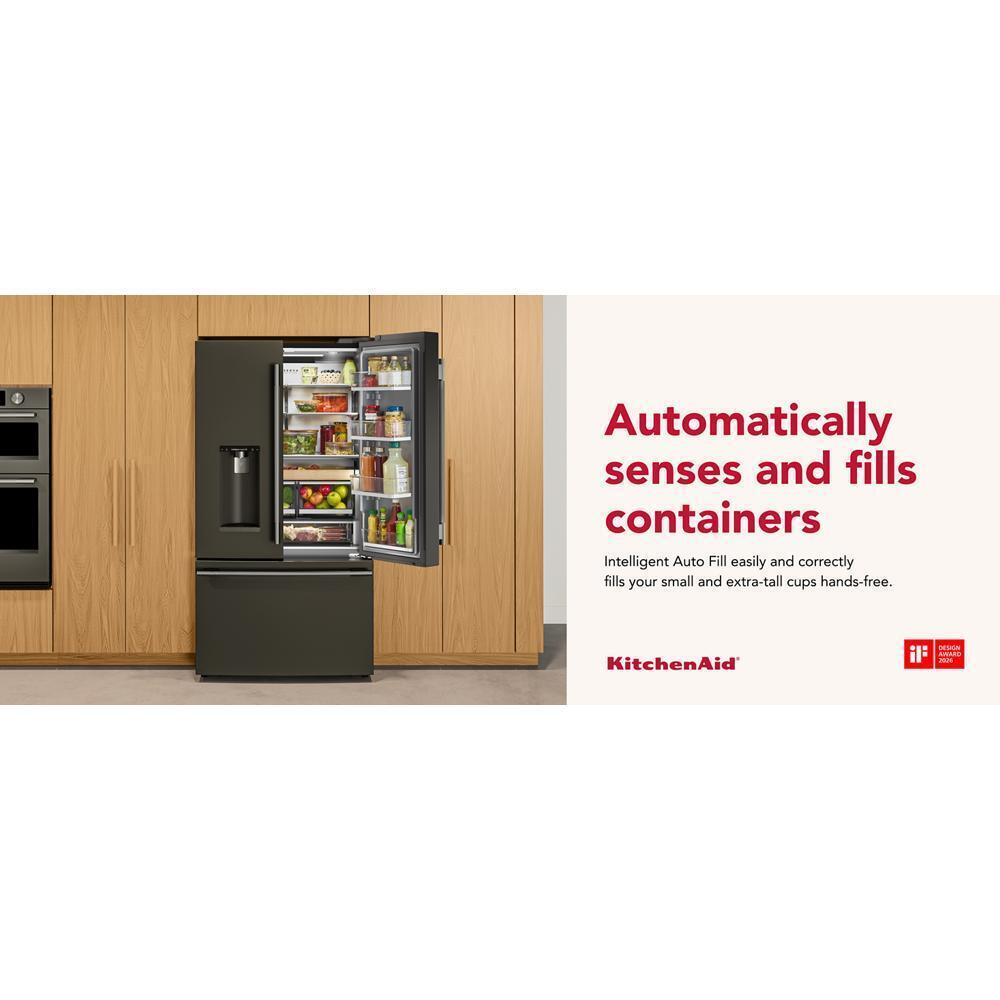 Kitchenaid KRFC636SBE Counter-Depth French Door Refrigerator with Intelligent Auto Fill