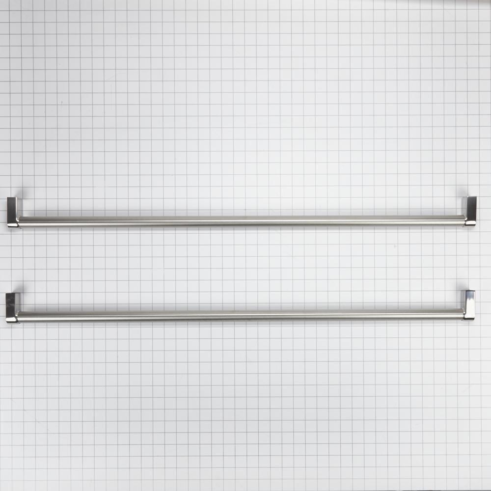W10782873 KitchenAid Side-by-Side Refrigerator Handle Kit with Two Handles for Panel-Ready Models