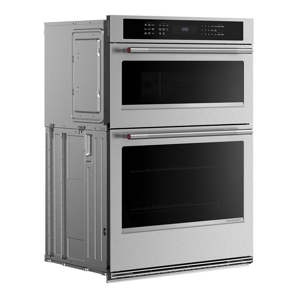 Kitchenaid KOEC527SPS 27-inch Electric Combo Wall Oven with No Preheat Air Fry Mode - PrintShield™ Finish