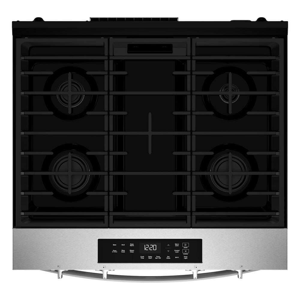 Whirlpool WSGS3330TS 30-inch Gas Range with No Preheat Mode and Slow Cook