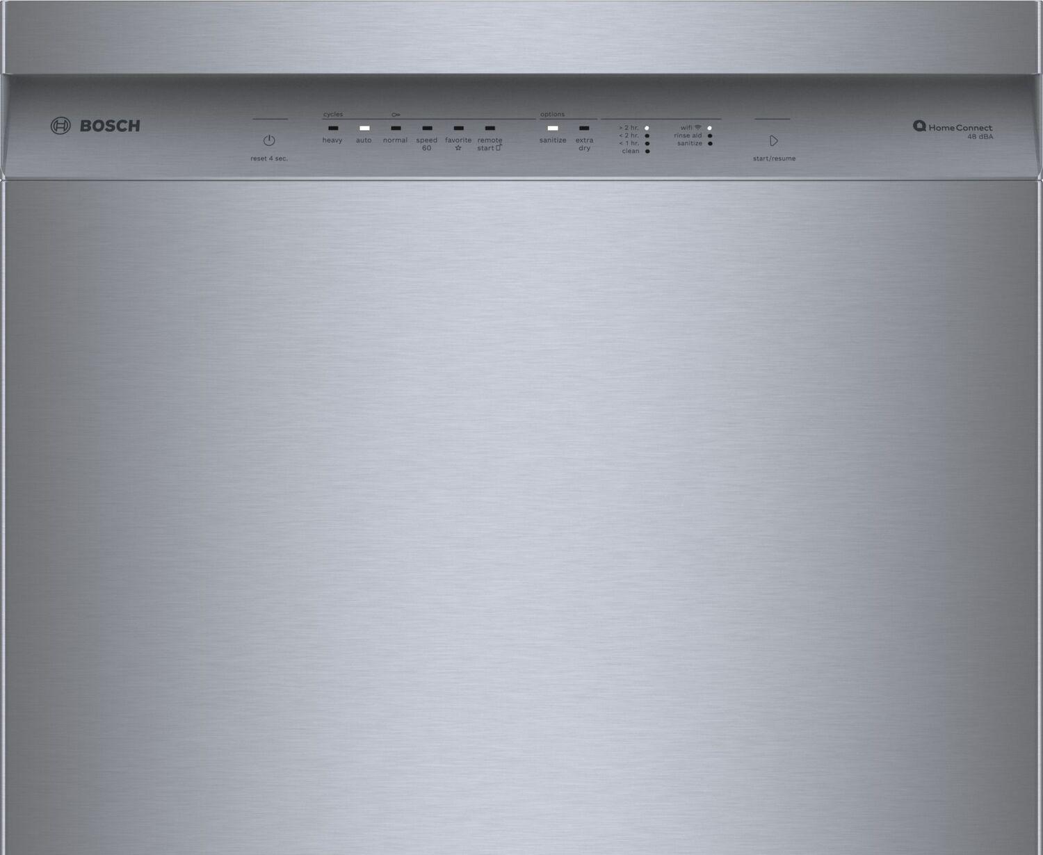 Bosch 100 Plus Dishwasher 24" Stainless steel SHE4AEM5N