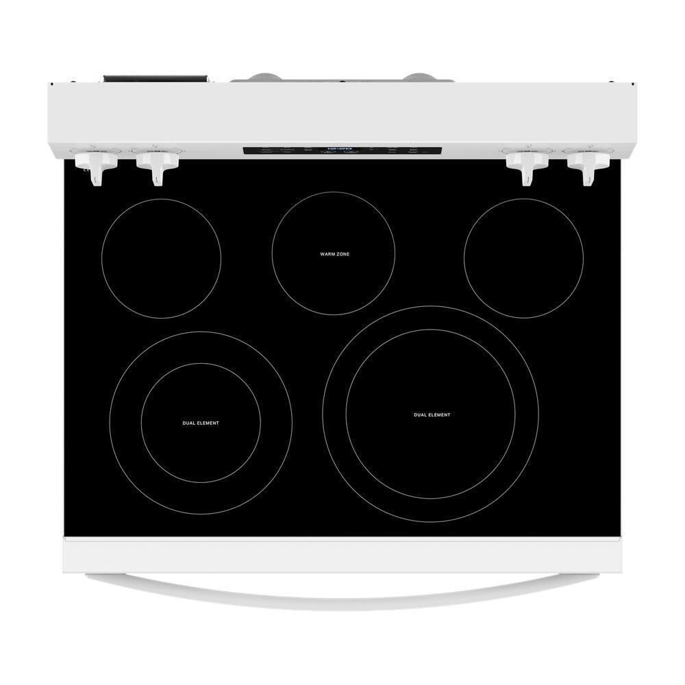 Whirlpool WFES5030RW 30-inch Energy Star Electric Range with Air Cooking Technology, No Preheat Air Fry and Air Baking and Self Clean