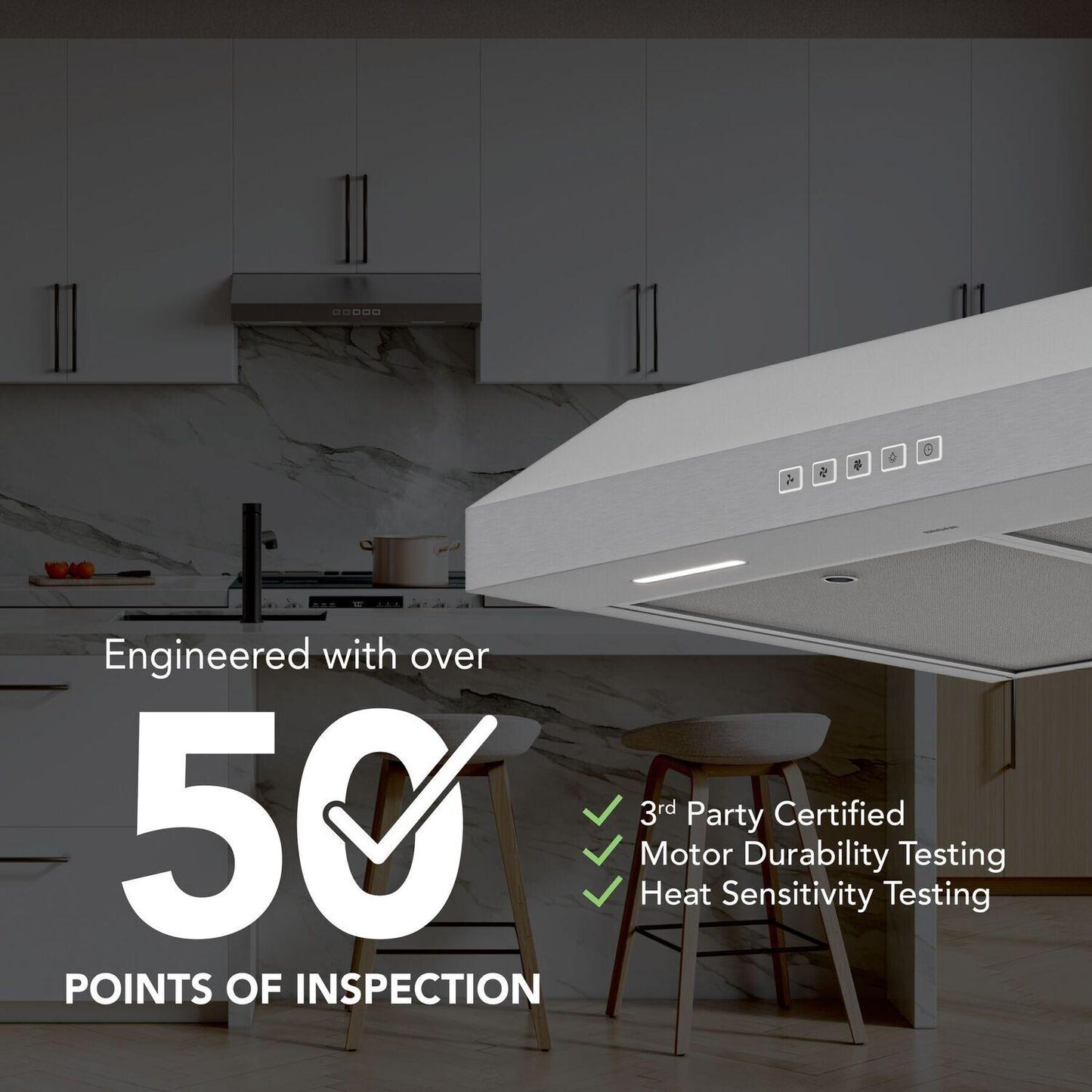 GLA2303SS Broan-NuTone 30-Inch Under Cabinet Range Hood, ENERGY STAR, 350 Max Blower CFM, Stainless Steel