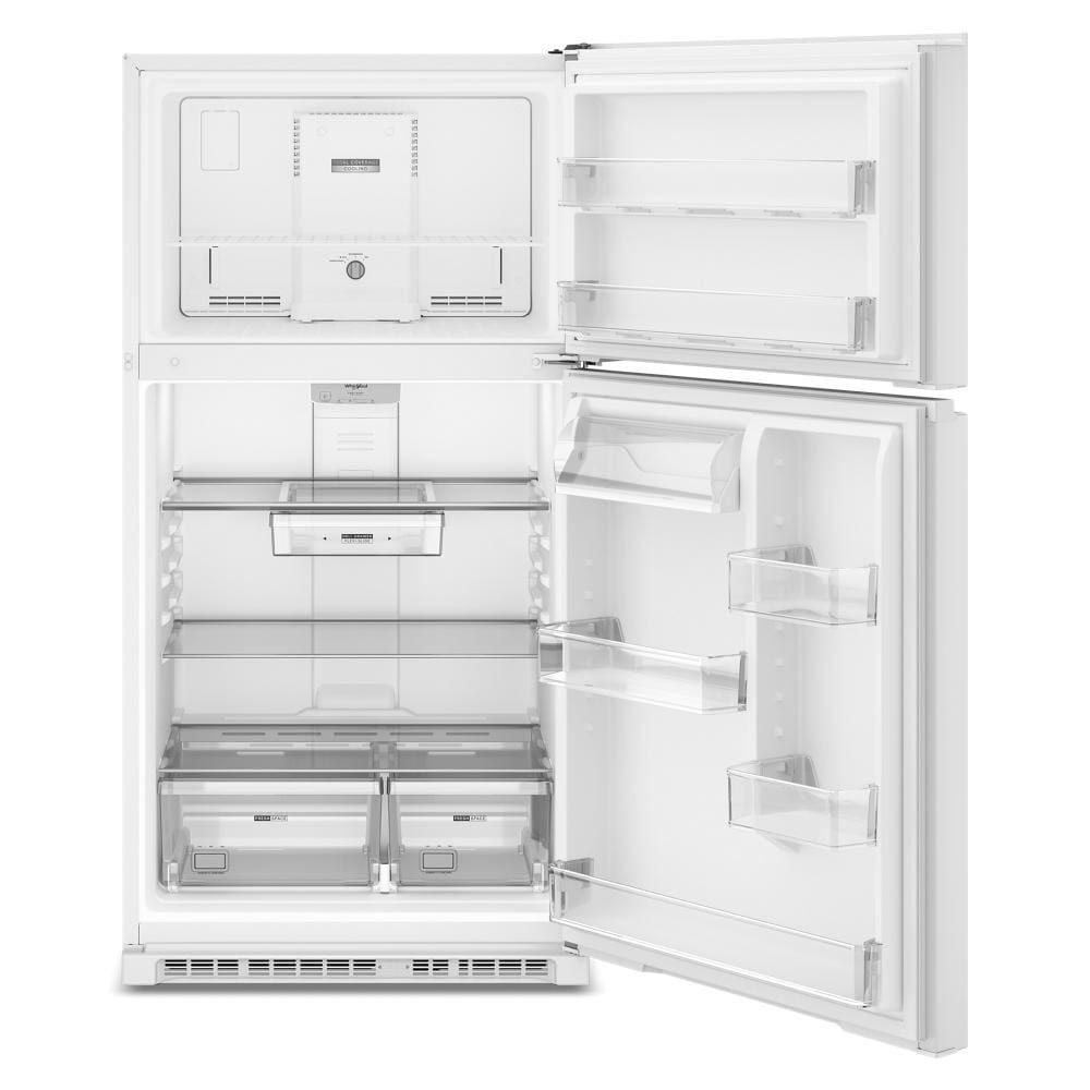 WRTX5421TW Whirlpool® 32.8-inch Wide Top Freezer Refrigerator with Total Coverage Cooling- 21.3 Cu. Ft.