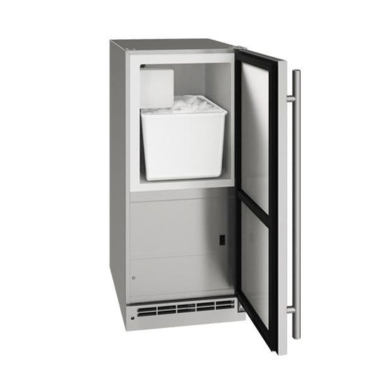 U-Line UOCR115SS01A 15" Crescent Ice Maker With Stainless Solid Finish (115 V/60 Hz Volts /60 Hz Hz)
